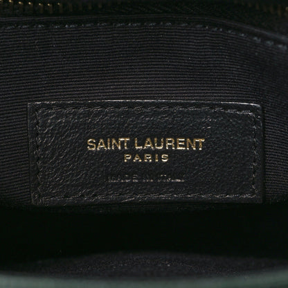 Saint Laurent Lambskin Quilted Mini Becky Chain Bag New Vert Fonce 4 of 8
