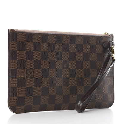 Louis Vuitton Damier Ebene Neverfull MM GM Pochette Rose Ballerine 3 of 10