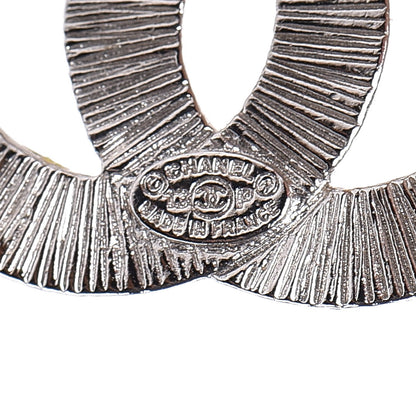 Chanel Baguette Crystal CC Dangle Earrings Silver 4 of 4