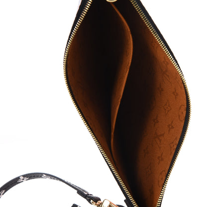Louis Vuitton Monogram Giant Crafty Neverfull MM GM Pochette Creme Caramel 4 of 9
