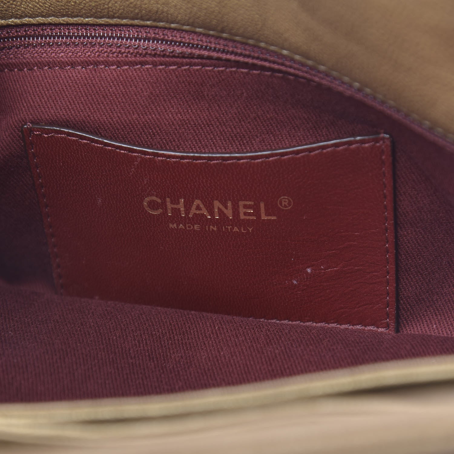 Chanel Metallic Calfskin Quilted Medium Just Mademoiselle Gold 6 of 10