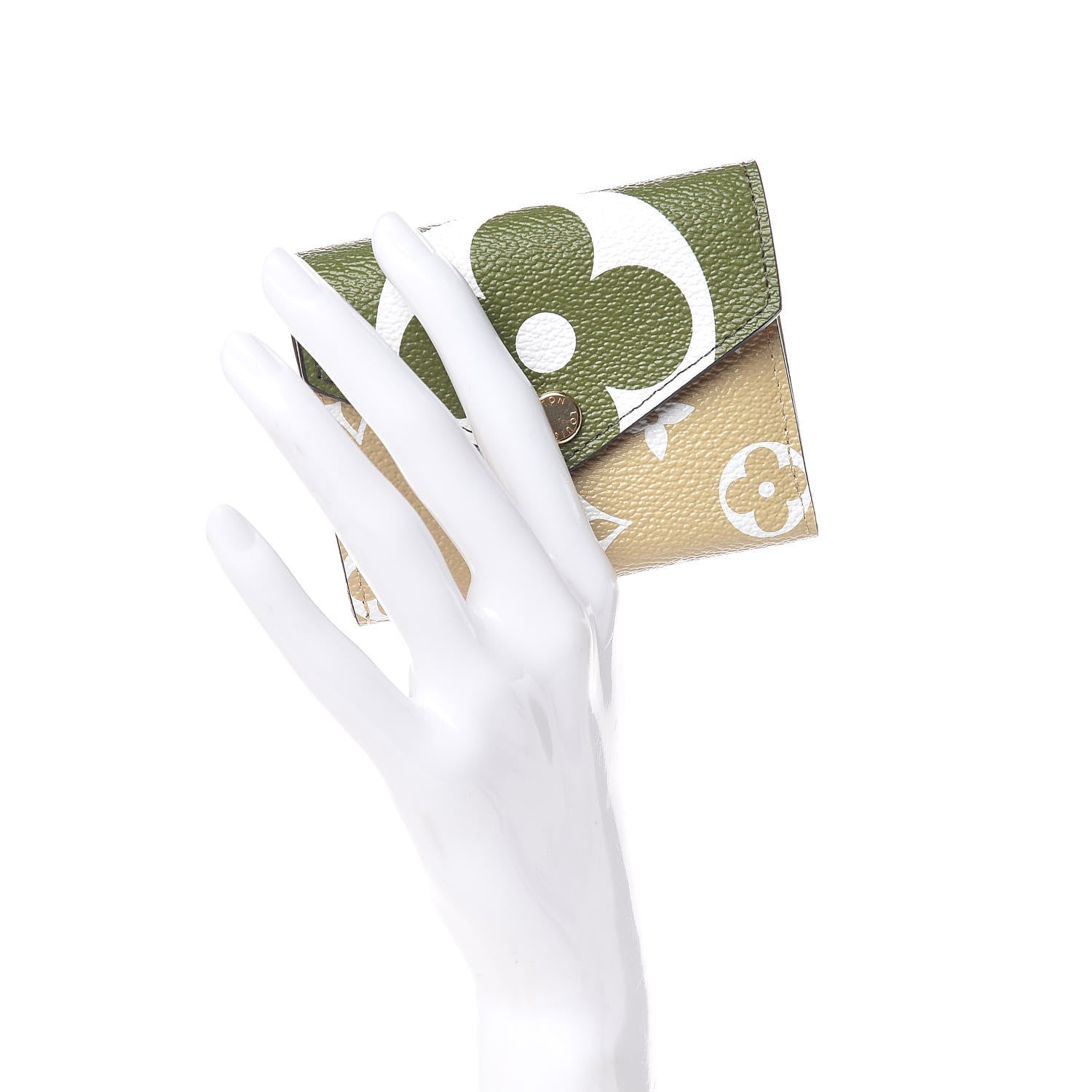 Louis Vuitton Monogram Giant Zoe Wallet Kaki 2 of 8