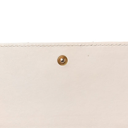 Gucci Calfskin Matelasse GG Marmont Continental Wallet Mystic White 16 of 17
