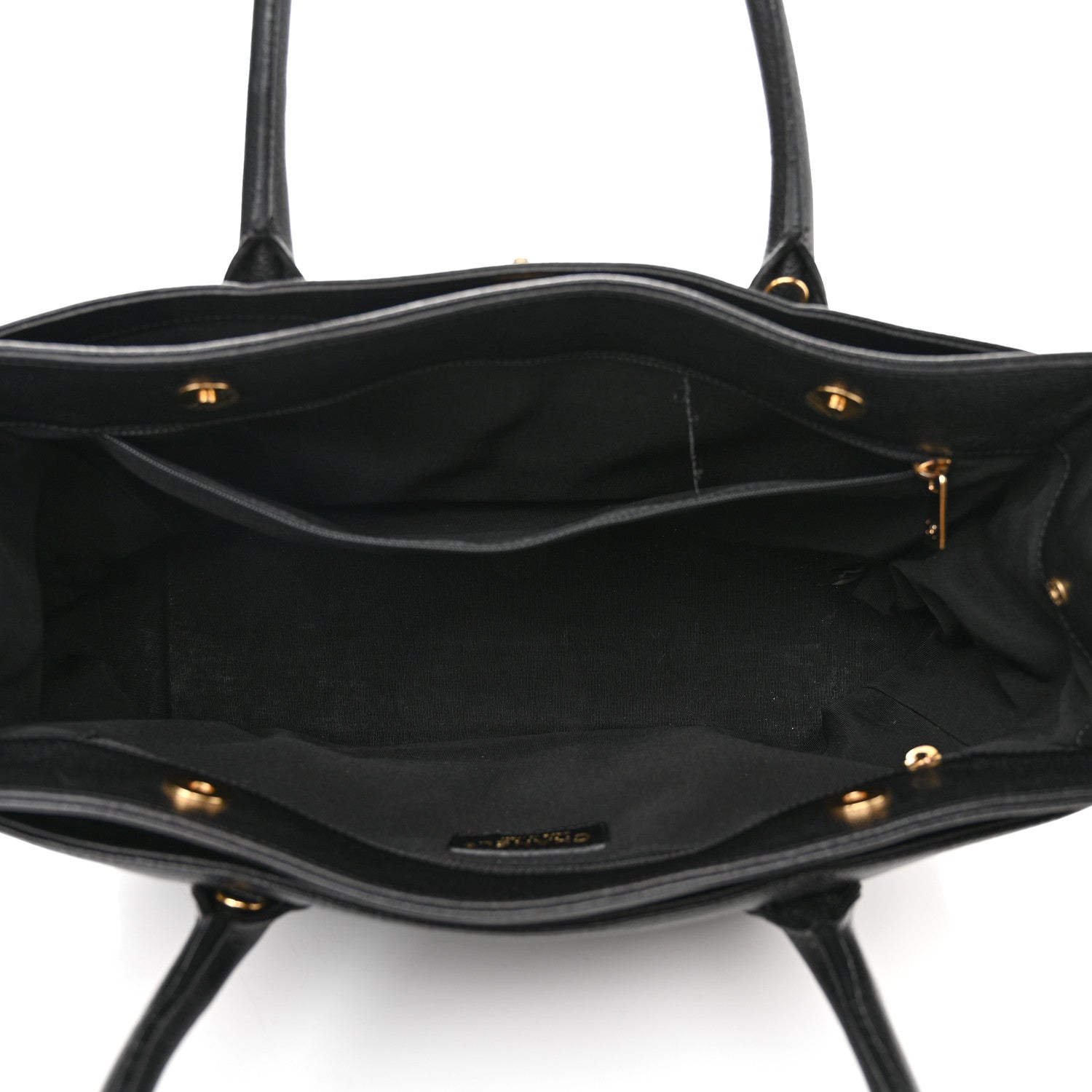 Chanel Calfskin Cerf Executive Shopper Tote Black 6 of 16