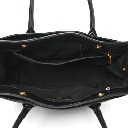 Chanel Calfskin Cerf Executive Shopper Tote Black 6 of 16