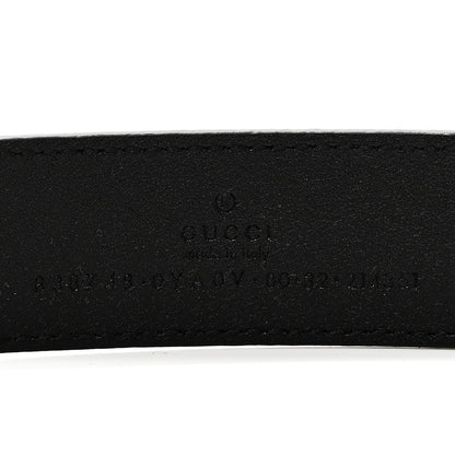 Gucci Plutone Calfskin Plaque GG 30mm Belt 80 32 Black 5 of 5