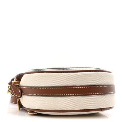 Burberry Canvas Calfskin Louise Bag Natural 4 of 11