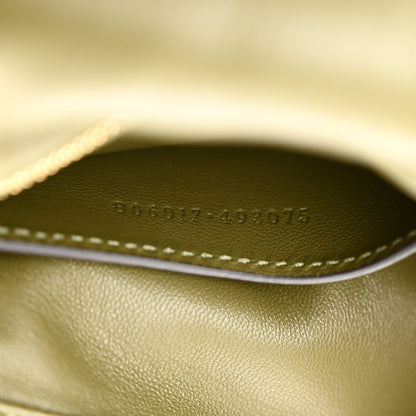 Gucci Lambskin Embossed Mini GG Milano Top Handle Shoulder Bag Green 7 of 11