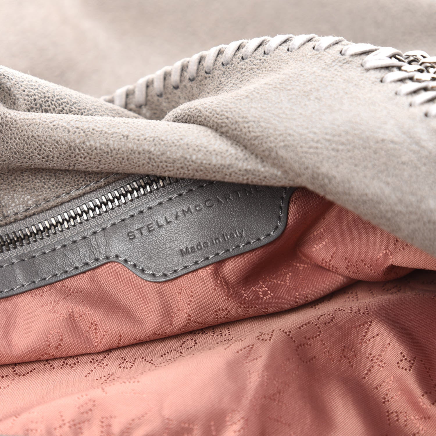 Stella McCartney Shaggy Deer Falabella Fold Over Tote Grey 8 of 9