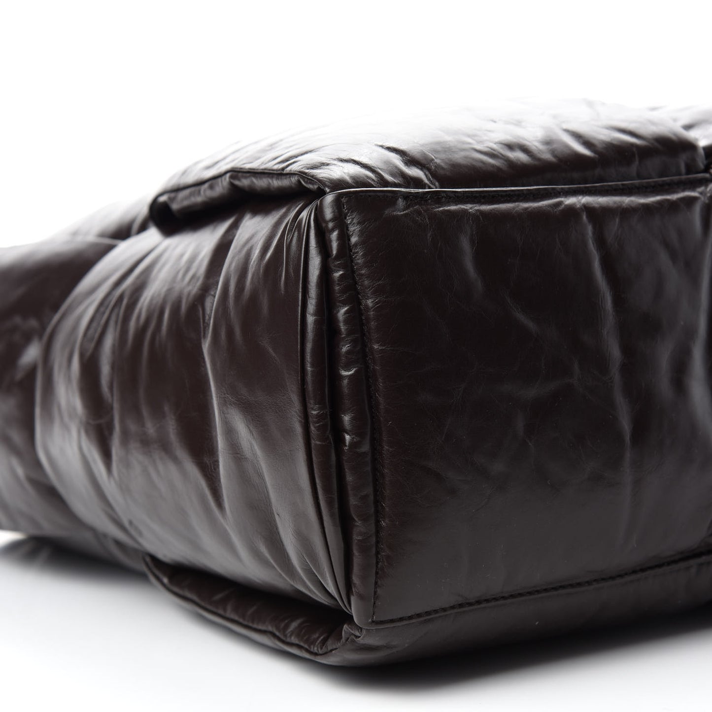 Calfskin Maxi Intrecciato Puffy Chain Tote Bag Fondente