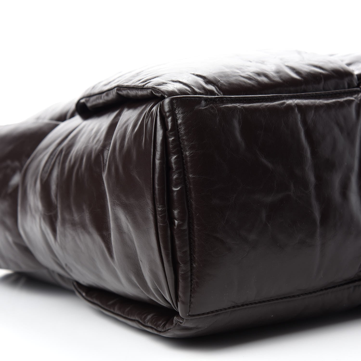 Bottega Veneta Calfskin Maxi Intrecciato Puffy Chain Tote Bag Fondente 6 of 9