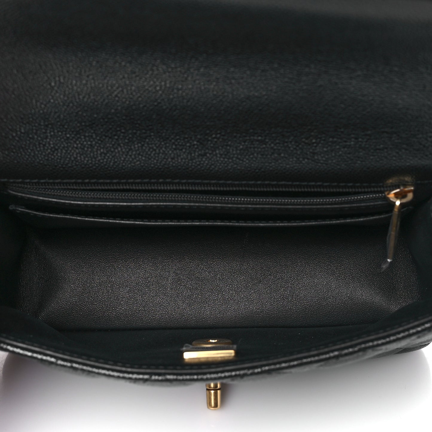 Caviar Quilted Mini Handy CC Flap Black