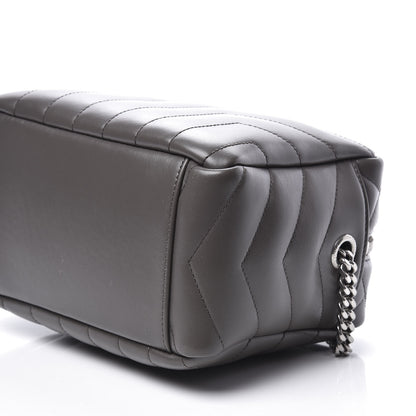 Saint Laurent Calfskin Y Quilted Monogram Small Loulou Bowling Bag Earth 6 of 8