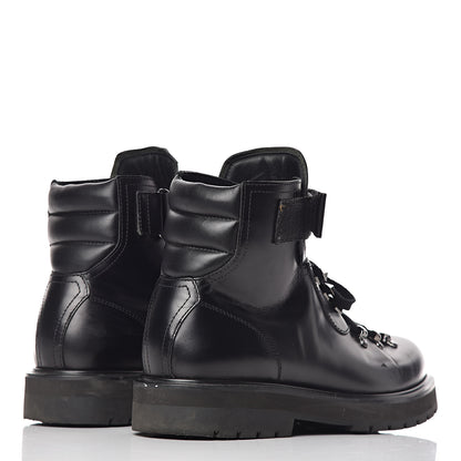 Valentino Garavani Calfskin Mens Rockstud VLTN Lace Up Boots 42 Black 4 of 8