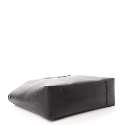 Burberry Calfskin TB Motif Embossed Medium Tote Black 4 of 16