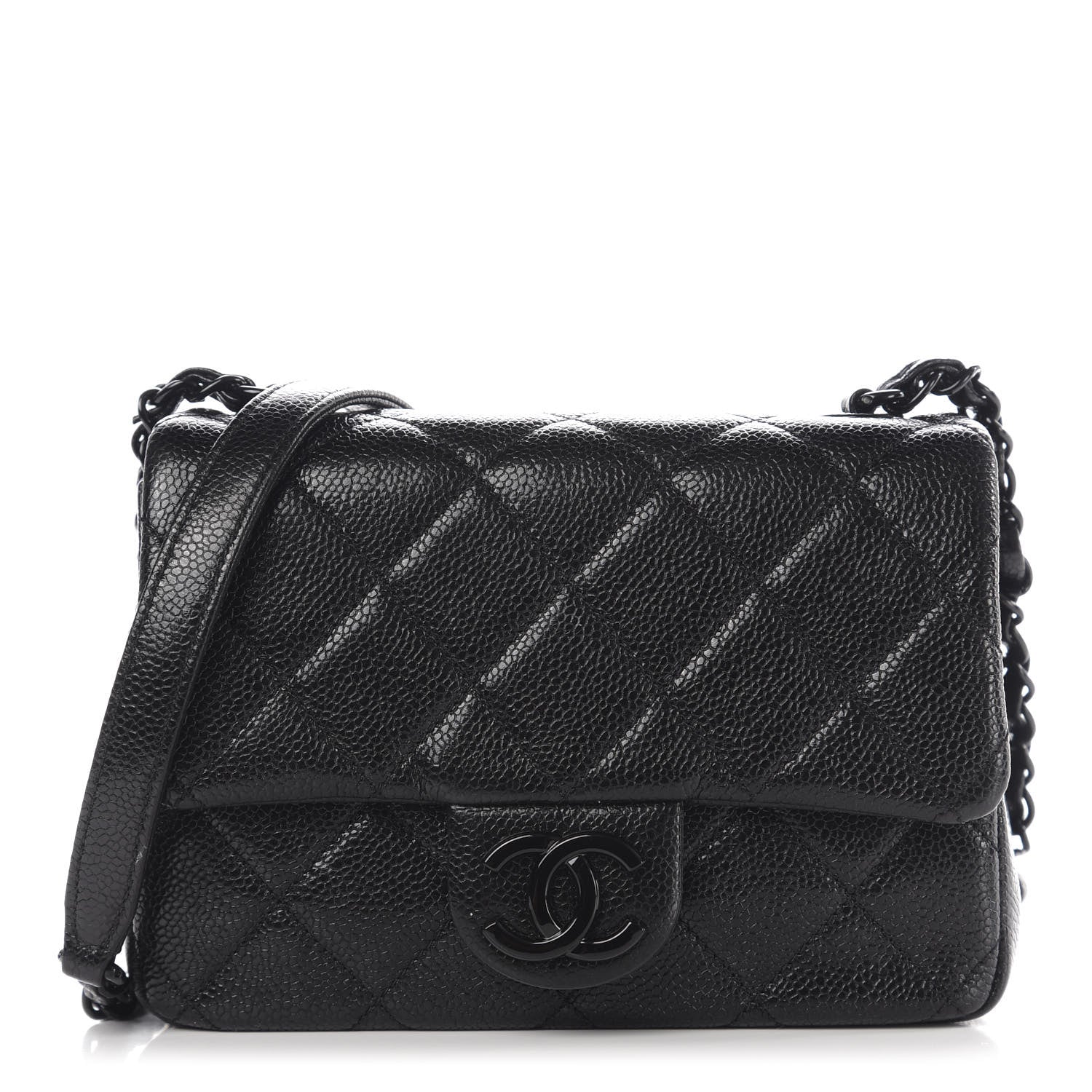 Chanel Caviar Quilted Incognito Mini Square Flap Black 1 of 11