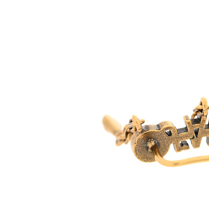 Christian Dior Pearl Crystal J'Adior Earrings Aged Gold 4 of 4