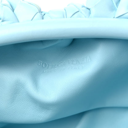 Bottega Veneta Nappa Maxi Intrecciato The Pouch Oversized Clutch Teal Washed 6 of 8