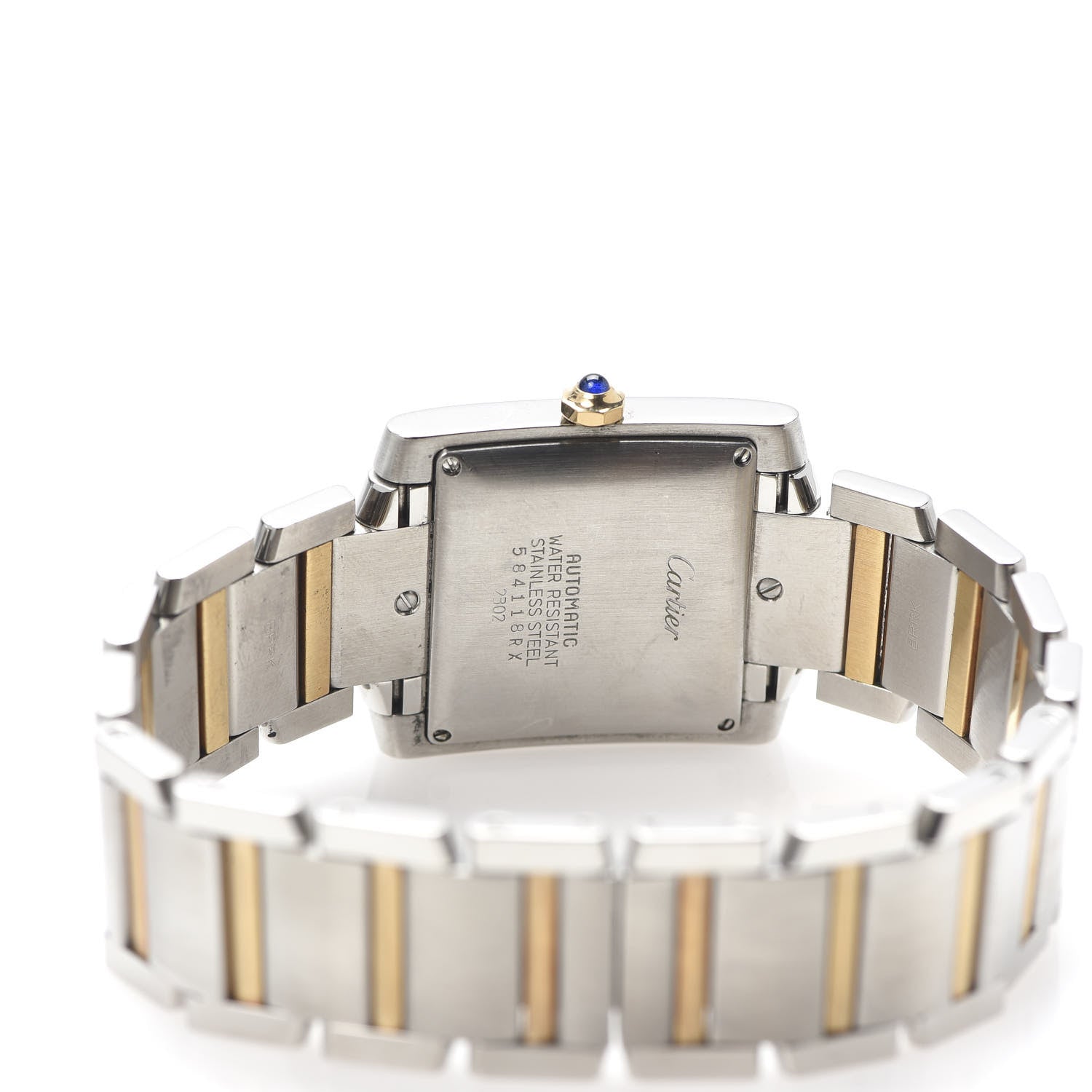 Cartier Stainless Steel 18K Yellow Gold 28mm Tank Francaise Automatic Watch 5 of 7