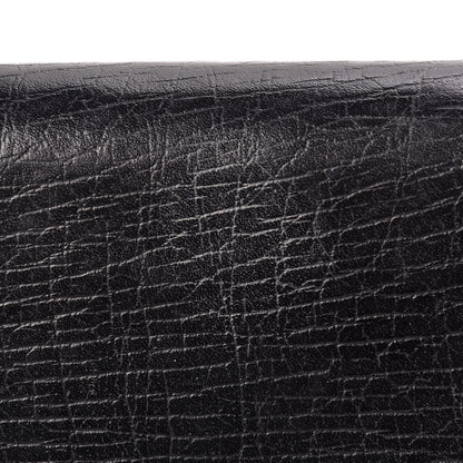 Gucci Textured Calfskin Bamboo Bar Clutch Black 14 of 15