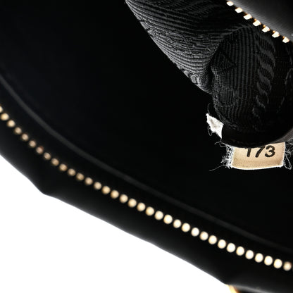 Prada Tessuto Nylon Soft Calfskin Shopping Satchel Black 13 of 21