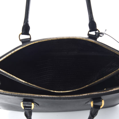 Prada Saffiano Medium Galleria Double Zip Tote Black 6 of 12