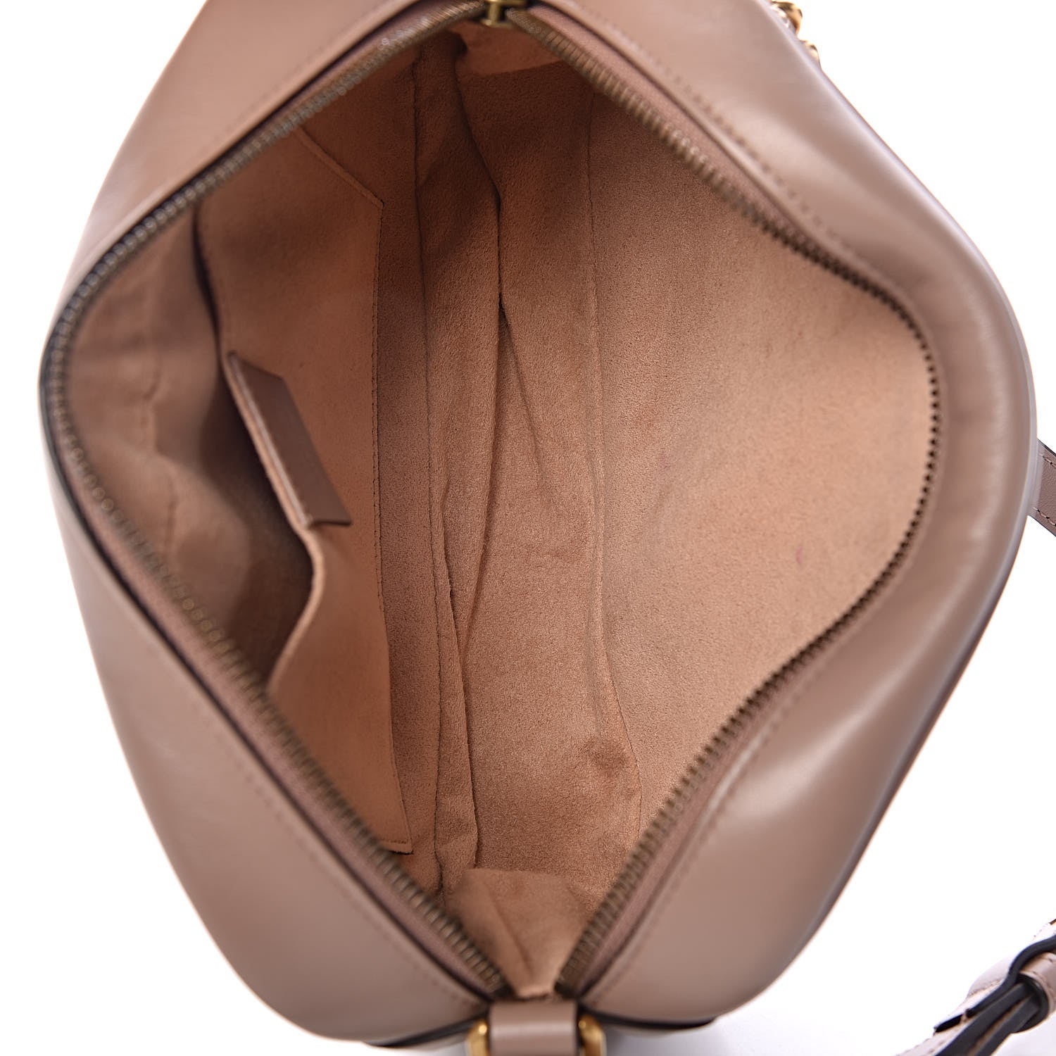 Gucci Calfskin Matelasse Small GG Marmont Chain Shoulder Bag Taupe 5 of 12