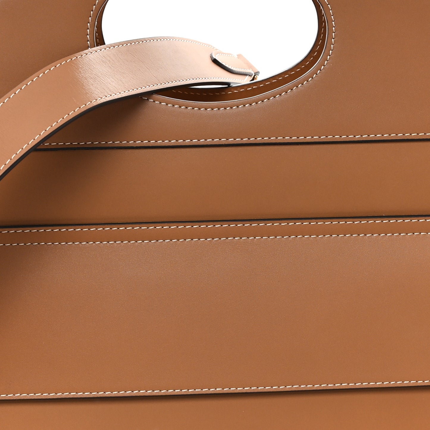 Smooth Calfskin Medium Pocket Bag Maple Brown