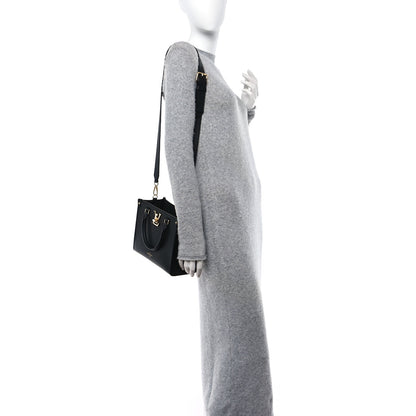Louis Vuitton Calfskin Lock & Go Tote Black 3 of 11