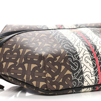 Burberry E-Canvas Monogram Stripe Medium Sonny Bum Bag Bridle Brown 8 of 9