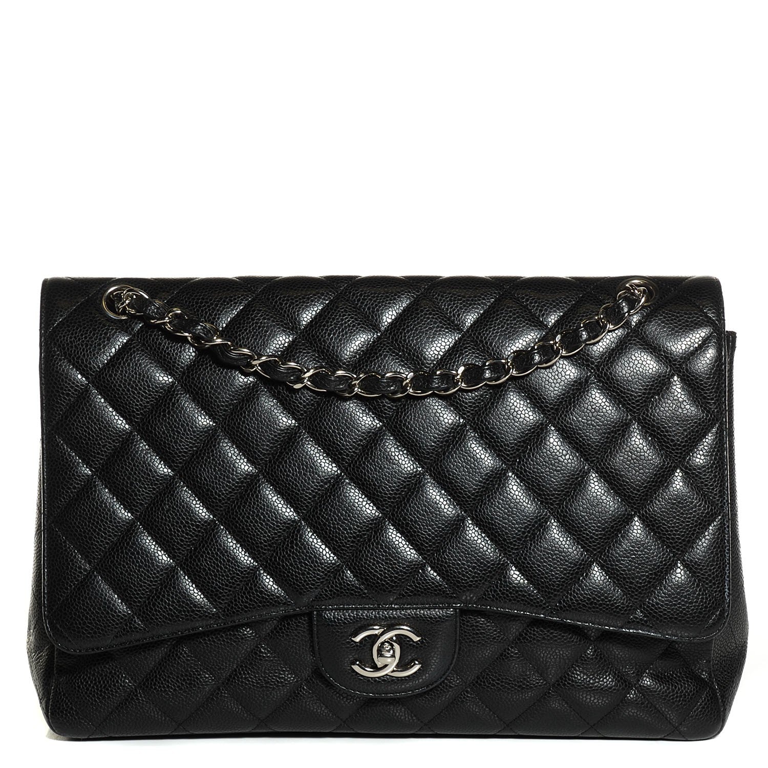 Chanel Caviar Quilted Maxi Single Flap Black 1 of 8
