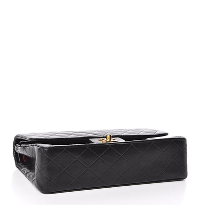 Chanel Lambskin Quilted Medium Double Flap Black 4 of 15