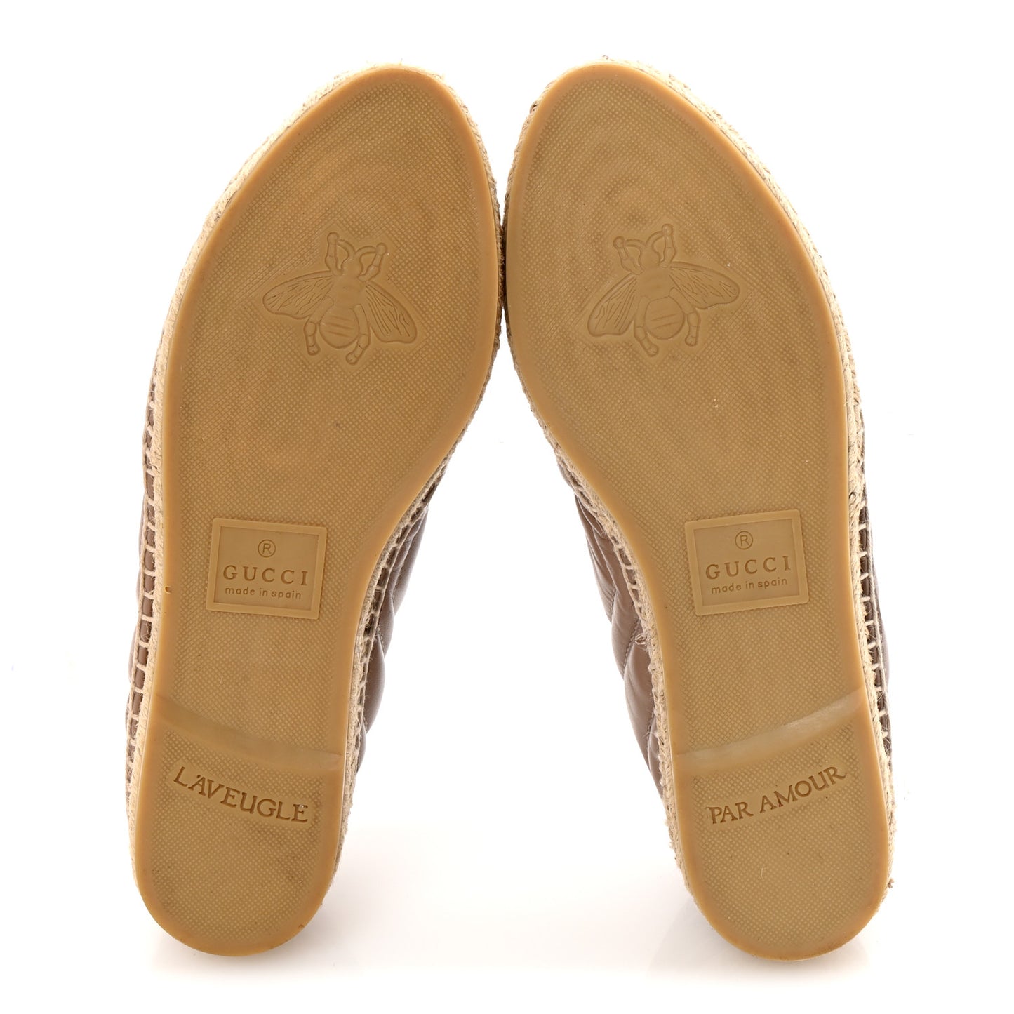 Nappa Matelasse GG Marmont Espadrilles 38.5 Porcelain Rose