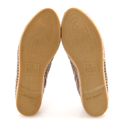 Gucci Nappa Matelasse GG Marmont Espadrilles 38.5 Porcelain Rose 6 of 12