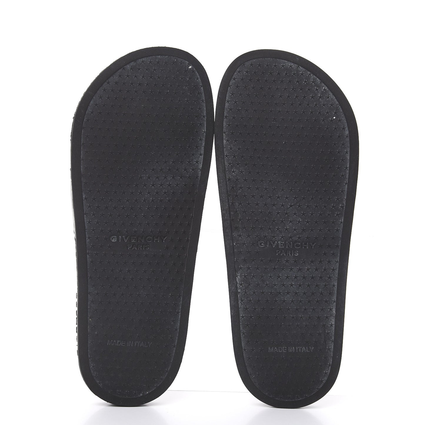 Rubber Logo Pool Slide Sandals 40 Black