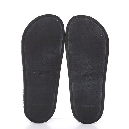 Givenchy Rubber Logo Pool Slide Sandals 40 Black 5 of 9