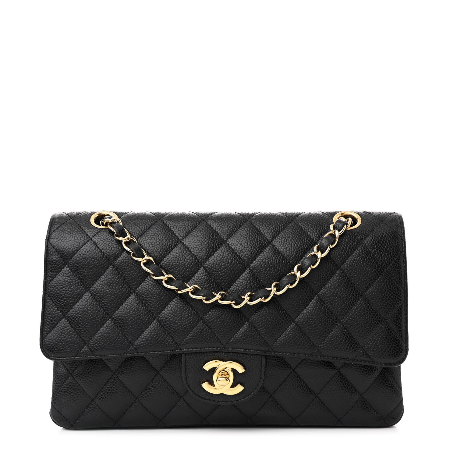 Chanel Caviar Quilted Medium Double Flap Black 1 of 10