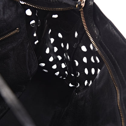 Balenciaga Agneau Classic Hardware Perforated Dot City Black 12 of 17