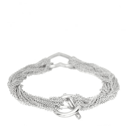 Tiffany Sterling Silver Heart Mesh Bracelet 3 of 4
