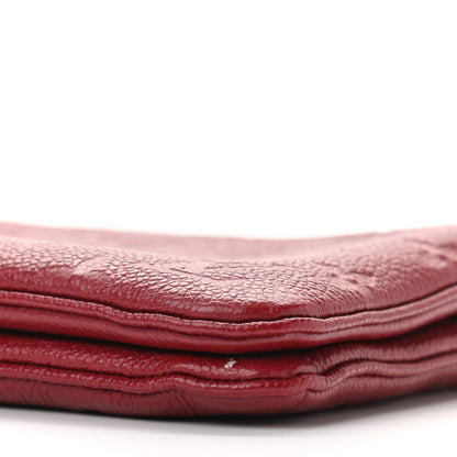 Louis Vuitton Empreinte Double Zip Pochette Cherry Berry 10 of 13