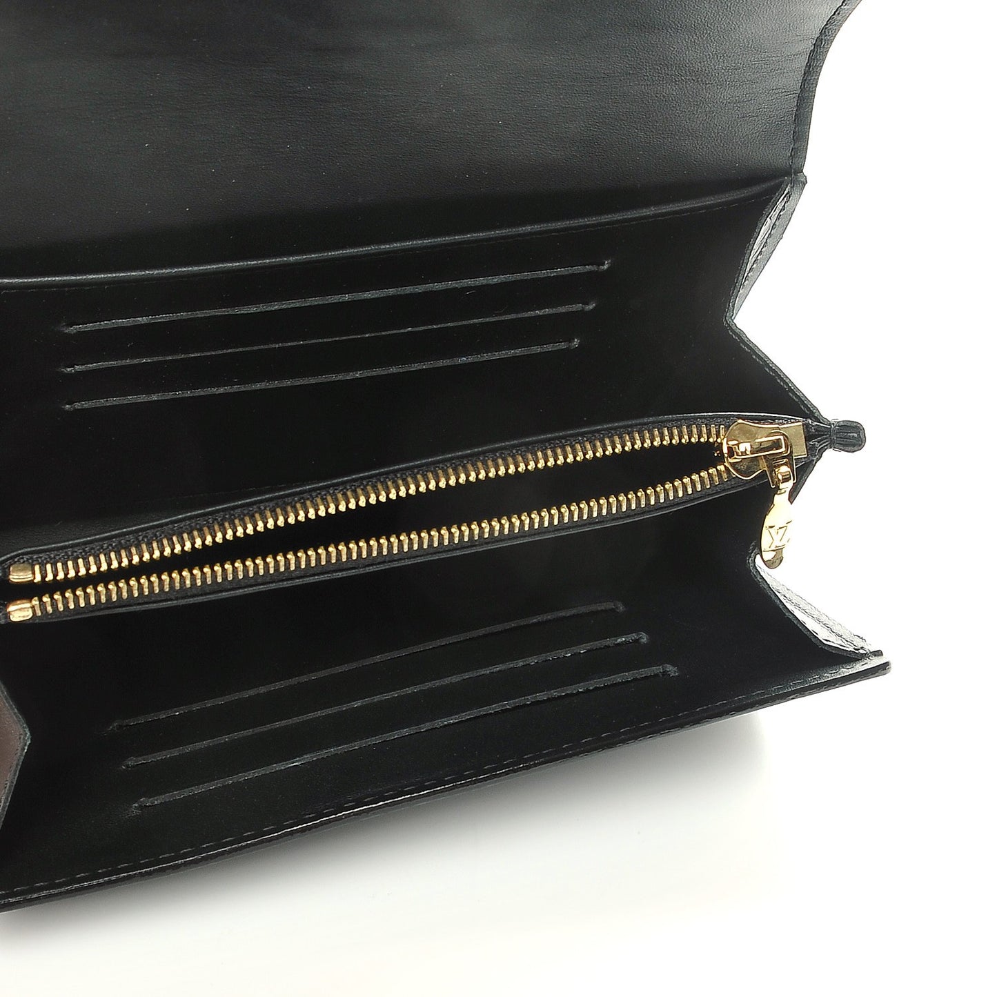 Vernis Sarah Compact Wallet Black Magnetique