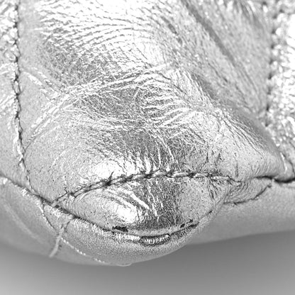 Chanel Metallic Crumpled Calfskin Big Bang Large Flap Bag Silver 9 of 9