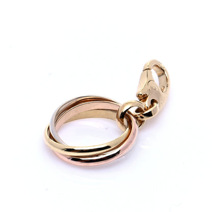Cartier 18K Pink Yellow White Gold Trinity Charm 4 of 5