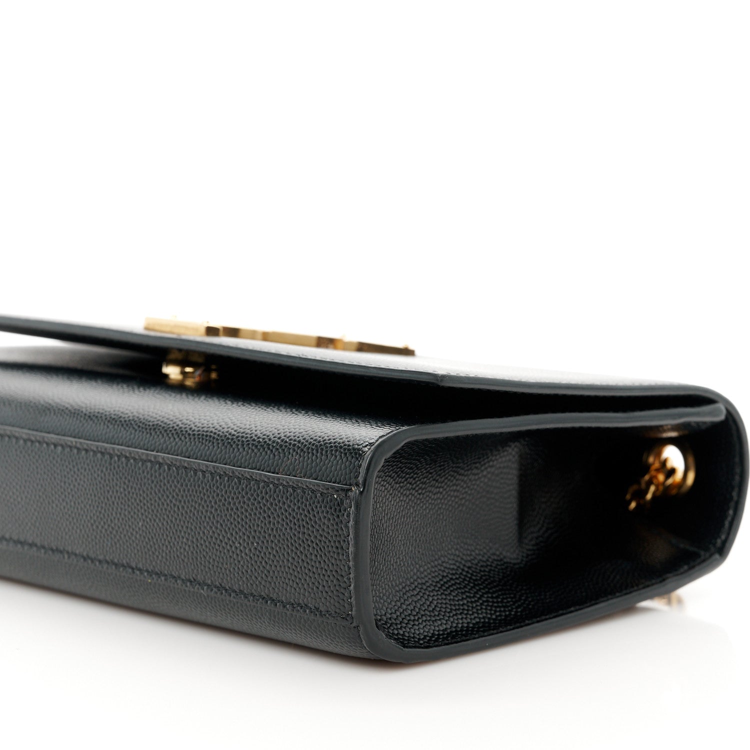 Saint Laurent Grain De Poudre Small Monogram Kate Satchel Black 10 of 10