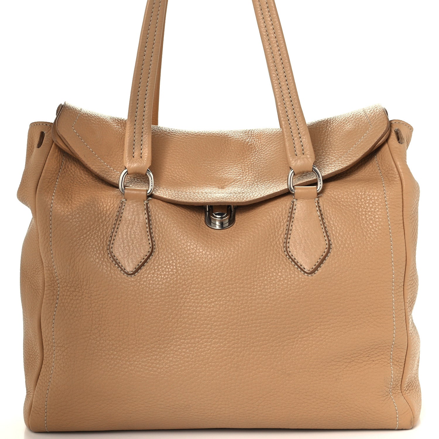 Prada Vitello Daino Tote Beige 8 of 11