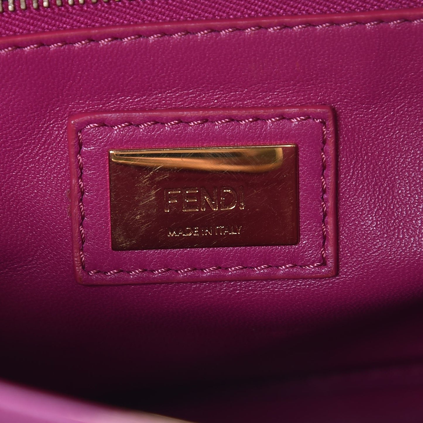 Nappa Mini Peekaboo Iconic Satchel Magenta