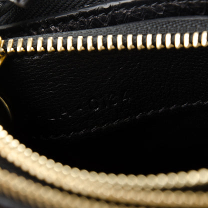 Celine Python Small Trio Crossbody Bag Black 7 of 7