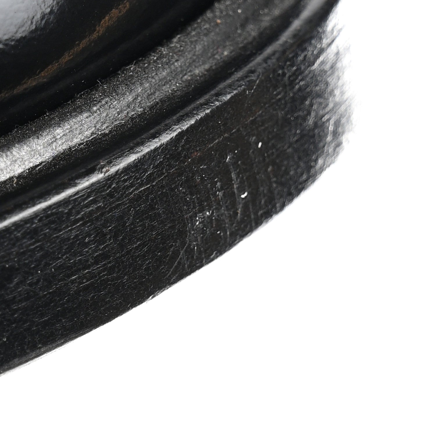 Chanel Shiny Calfskin Logo Loafers 40 Black 9 of 9