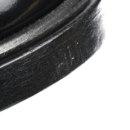 Chanel Shiny Calfskin Logo Loafers 40 Black 9 of 9