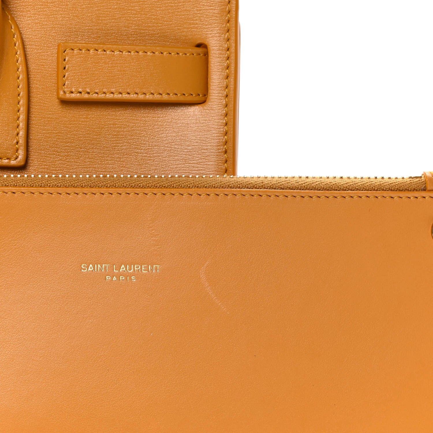 Saint Laurent Palmelatto Calfskin Baby Sac De Jour Senape Yellow 12 of 14